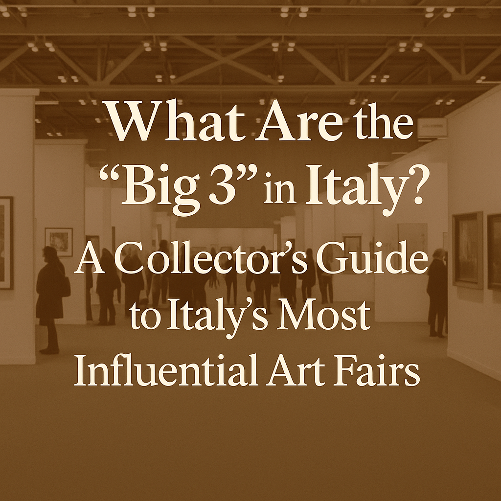 What Are the “Big 3” in Italy? A Collector’s Guide to Italy’s Most Influential Art Fairs