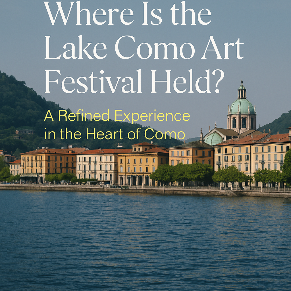 Where Is the Lake Como Art Festival Held? A Refined Experience in the Heart of Como