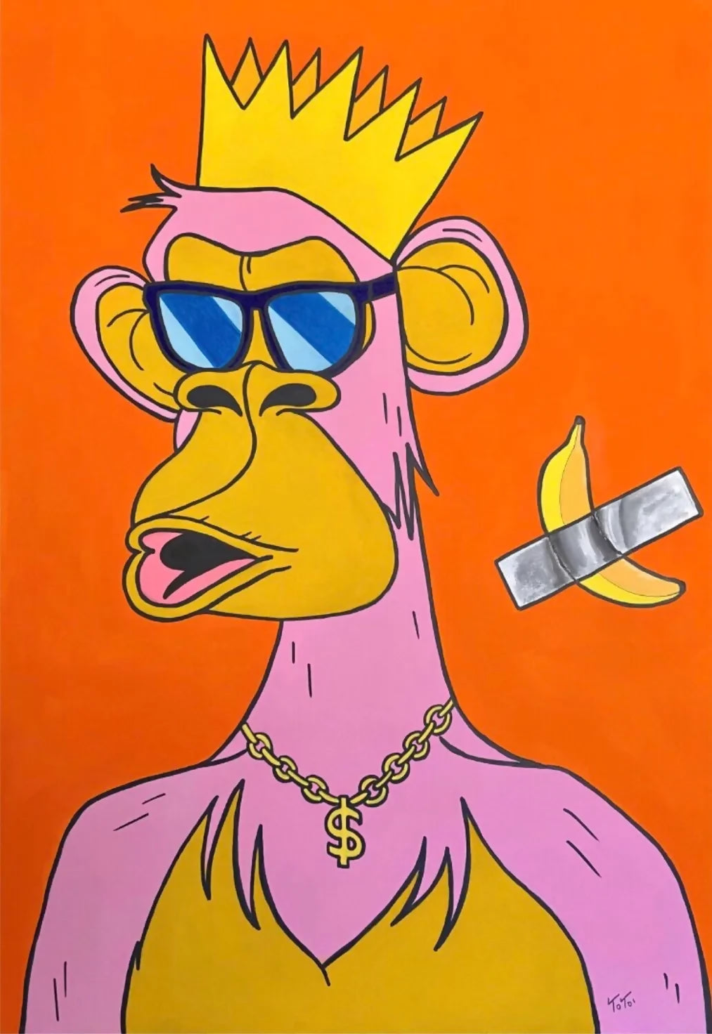 Cattelan's pink monkey