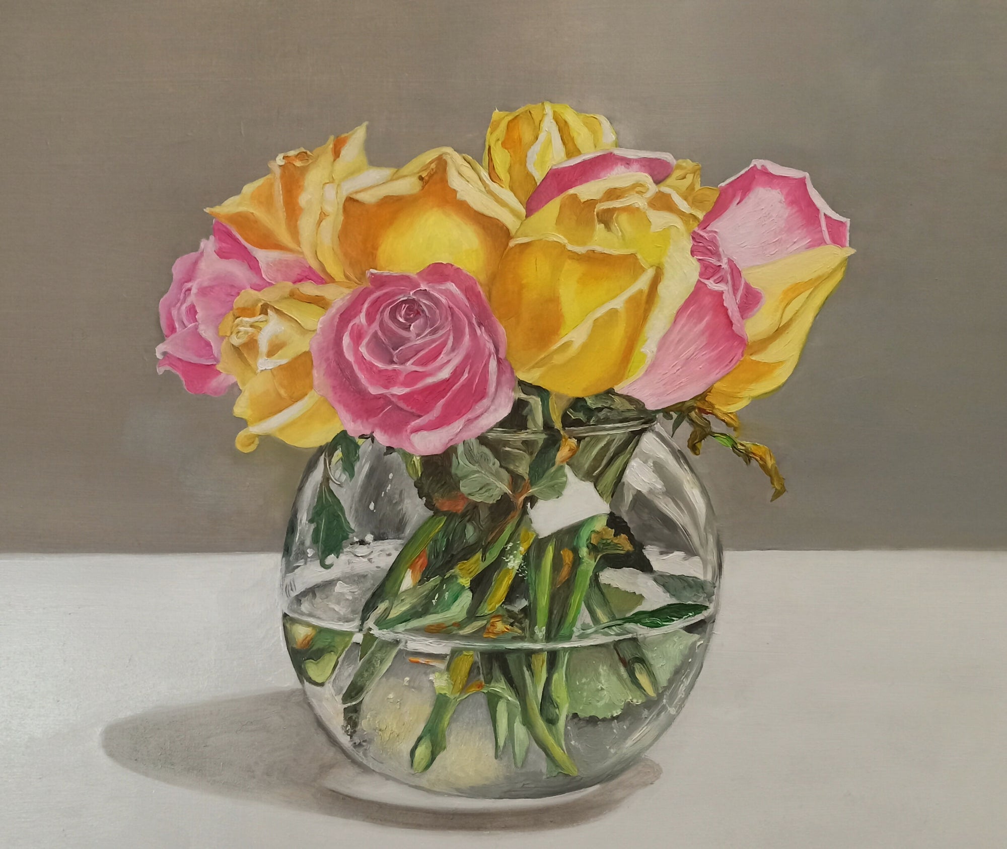 Natura morta con rose