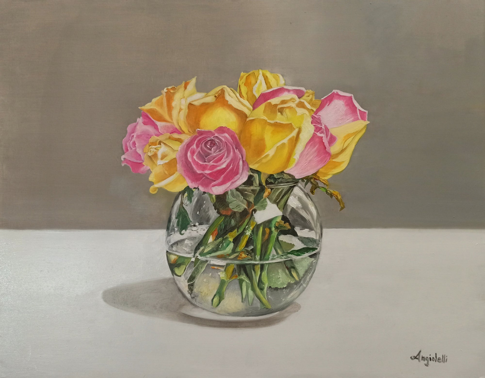 Natura morta con rose