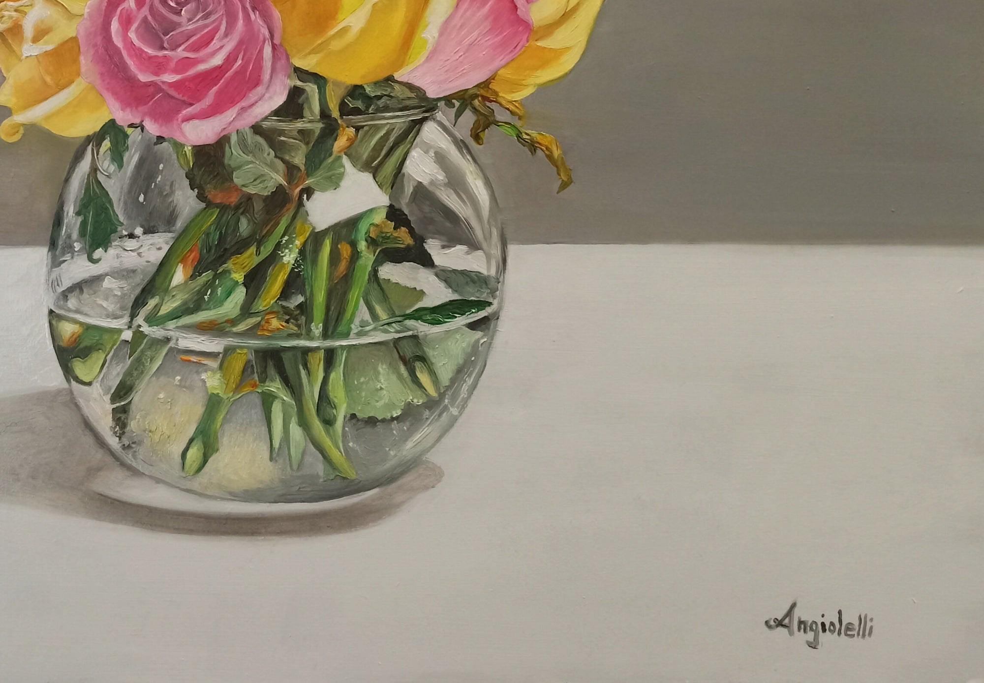 Natura morta con rose