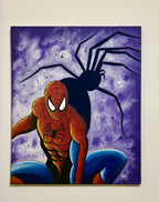 The shadow of spiderman